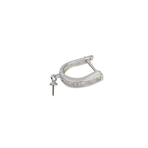 Accesorios de Joyería DIY de Plata S925, Superficie Lisa, Pendientes de Perlas de 8-13 mm, Accesorios de Moda Vacíos - Product Image 5