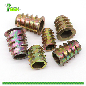 Tùy Chỉnh M4 M5 M6 M8 M10 Kẽm Hợp Kim Vít Chèn Nut Đồ Nội Thất Kẽm Hợp Kim Chủ Đề Chèn Nut Cho Tủ Gỗ - Product Image 6