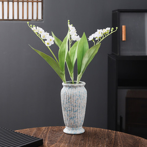 Vintage <b>Retro</b> Wabi Sabi Light Luxury Ceramic Vase With Hydroponic Function for Living Room Fresh Flower Display Home <b>Decor</b> - Product Image 1
