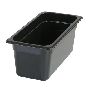 Bandeja negra para servir con tapa y asa para almacenamiento de alimentos, uso en restaurantes - Product Image 5