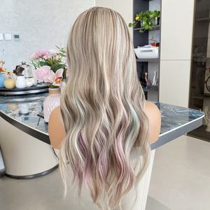 Carkira Factory Price Fast Delivery Ash Blonde 13x4 HD Lace Front <b>Wigs</b> Scandinavian Hairline Transparent Heat Resistant Glueless - Product Image 5