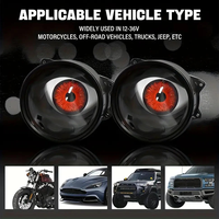 Nouvelles puces LED DE-2 Devil Eyes, kit de rétrofit universel pour phares automobiles, étanche IP68, en alliage d'aluminium, 1,5/2,0/2,5/3,0 pouces, application