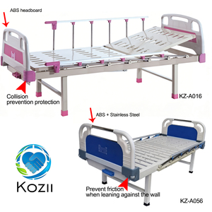 Letto Ospedaliero Rosa/Blu a 1 Manovella con Regolazione Schienale, Sponde Pieghevoli in Alluminio per Posizionamento Sicuro, per Reparto Pediatrico e Maternità KZA016 - Product Image 3