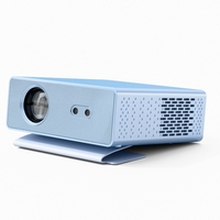 Mini projecteur élégant avec batterie intégrée de 12000 mAh, Android 14, 5500 lumens, support avancé, 720p, projecteur de films portable