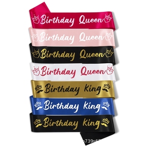 Fascia 'Re/Regina dei Compleanni' per Decorazioni Divertenti per Feste di Compleanno, <span class=keywords><strong>Regalo</strong></span> per 18°, 21°, <span class=keywords><strong>30</strong></span>°, 40°, 50° Compleanno - Product Image 2