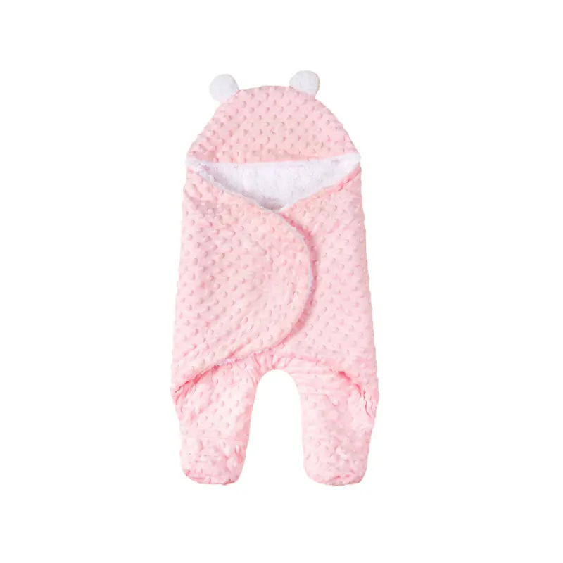 Hoge Kwaliteit Baby Swaddle Baby Deken Swaddle Supet Zachte Fleece Deken Voor Baby Baby Beer Gevormde Slaapzak Kinderwagen Wrap