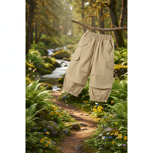 OZKIZ Pantalons en toile de qualité supérieure pour enfants coréens, respirants, 2-6 ans, mode garçons, vente en gros, vêtements printemps/automne - Product Image 3