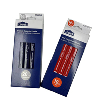 Ensemble de crayons de charpentier en bois personnalisés avec logo, forme octogonale, ovale, tétragone, pour la construction et le travail du bois