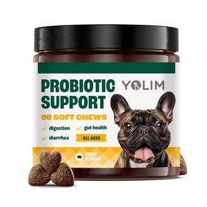 Échantillon gratuit soutient la santé intestinale suppléments et vitamines pour animaux de compagnie probiotiques pour chiens avec mélange d'enzymes - Product Image 1