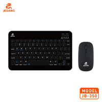 Ensemble clavier et souris sans fil BT portable 2 en 1, rechargeable, Macaron, combo de frappe silencieuse