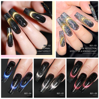Vernis à ongles en gel magnétique dynamique réfléchissant 9D en gros personnalisé, marque privée, sans TPO, 15 ml, vernis à ongles chromé œil de chat