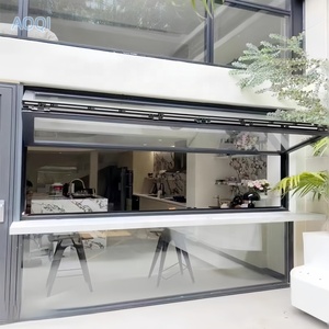 Popular Outdoor Fast Food Kiosk Aluminum Alloy <strong>Folding</strong> <strong>windows</strong> <strong>Folding</strong> Glass <strong>windows</strong> and Double <strong>Folding</strong> <strong>windows</strong> - Product Image 5