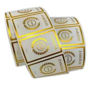 Dongguan sticker maker fábrica personalizada adesivos personnalised gold stamping adesivos para rótulos de garrafas