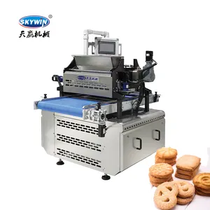 Skywin 80kgs/h שני-פונקציות חוט לחתוך והפקדה עוגיות ביצוע מכונת/זרבובית עוגיות מכונות/קוקי extruding מכונה