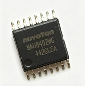 NAU8402WG 24บิต สเตอริโอ โออีดีเอซี DAC I2S 96kHz 2Vrms TSSOP-16 3.3V ป้องกันเสียงป๊อป สำหรับ USB BT Audio - Product Image 1