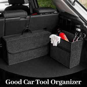 Foldable Car Trunk Organizer Big Capacity Anti Slip <b>Felt</b> Cloth Car Interior Tidying Container Car Organizer Stowing Tidying Box - Product Image 5