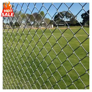 8Ft 6Ft Tall Hot Dip Galvanized Diamond Wire Mesh Cyclone Fence 8/6 Foot Chainlink Fence Black Pvc Coated Chain Link Fence Roll