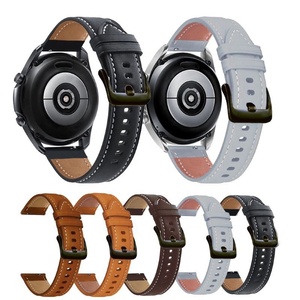 Nouveaux bracelets de montre en cuir véritable pour <span class=keywords><strong>Samsung</strong></span> <span class=keywords><strong>Galaxy</strong></span> <span class=keywords><strong>Watch3</strong></span> 41 45 mm, bracelet de remplacement pour <span class=keywords><strong>Galaxy</strong></span> Watch 46 mm, accessoires de bracelet de poignet - Product Image 3