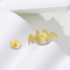 YINIカスタムエナメルピンハロウィーン漫画パンプキンヘッド頭蓋骨ブローチかわいい甘い幽霊フクロウチグルバッジブラシ合金パーティーギフト - Product Image 4