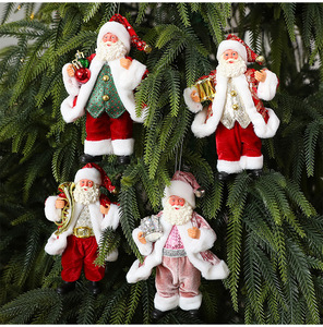 Ready Stock 18cm Santa Figure Doll <b>Christmas</b> <b>Window</b> Table Hanging Ornament for Holiday Party Store <b>Display</b> - Product Image 6