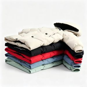 Manteau à capuche coupe-vent décontracté pour enfants - Longueur mi-longue, adapté aux garçons et aux filles, vêtement d'extérieur polyvalent et chaud - Product Image 4