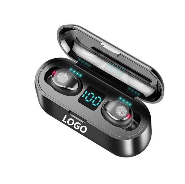 Auto Pair 9D Cvc Noise Canceling Earbuds Tws F9 Earphone F9-5c Ture Wiresss Headphone