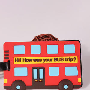 بتصميمات سيليكون بيئي من كلوريد البولي فينيل oem شعار حقيبة الأمتعة تحديد الملصقات للنساء والرجال - Product Image 4