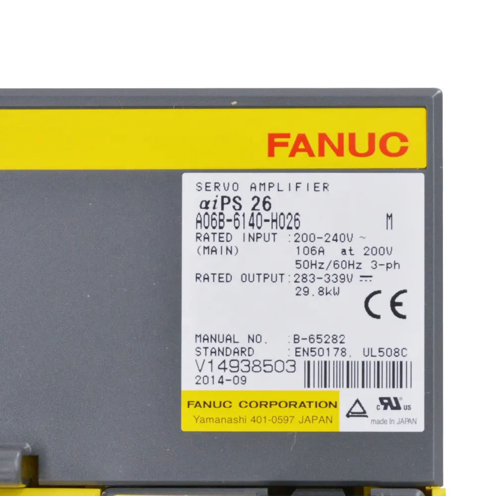 Used original fanuc servo amplifier A06B-6140-H026