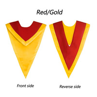 Étole de chœur avant mate réversible en satin bicolore Offres Spéciales étole en V étoles de chœur réversibles avec bordure
