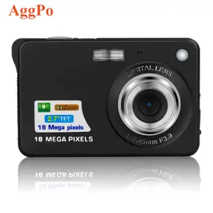 Kamera Digital Portabel 2.7 Inci HD 18 Megapixel 8 Zoom Dapat Diisi Ulang Saku Ramping Kamera Digital Portabel Anak Vlog Hadiah Remaja