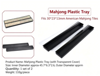 En gros Accessoires de Mahjong Américain : Jetons en plastique, Marqueurs de vent, Plateau pour 3 dés, Jeton de croupier, Jeu de casino, Ensemble 4 joueurs