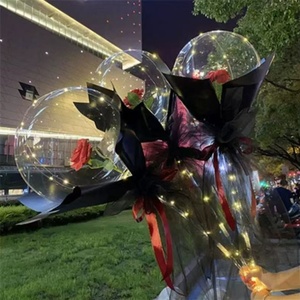 Globos Luminosos LED <span class=keywords><strong>Bobo</strong></span> con Forma de Rosa de Boca Ancha, Inflables, para Navidad, Pascua, Halloween, con Varillas, Set de Regalo, Venta al Por Mayor - Product Image 2