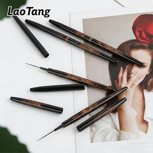 Pincel de nailon con mango metálico para decoración de uñas y dibujo, venta al por mayor - Product Image 1