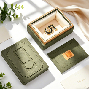 JINSKY Chinese Style Jewelry Box For Necklace Pendant Bracelet Jade Ornament Storage <b>Display</b> Box - Product Image 3