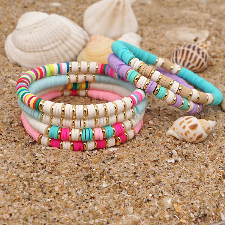 Braccialetti LS-C2384 bohémien set gioielli per ragazze braccialetto occhio di tacchino per fortuna amore bracciale cuore bel design