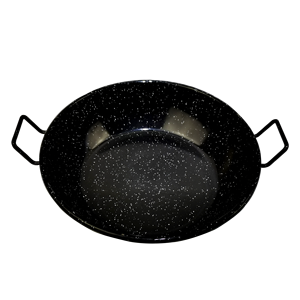 Poêle à <span class=keywords><strong>paella</strong></span> en émail Poêle à <span class=keywords><strong>paella</strong></span> en acier au carbone Poêle à fruits de mer Olla Crevettes de camping pour cuisinière à gaz à induction Céramique - Product Image 3