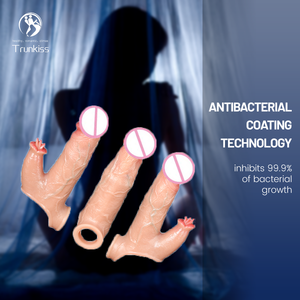 Langue de léchage portable gode <span class=keywords><strong>préservatif</strong></span> produits de sexe pour adultes réaliste silicone manuel agrandissement du pénis gode masculin <span class=keywords><strong>préservatif</strong></span> - Product Image 2