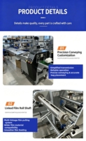 Machine d'emballage de biscuits à une rangée et multi-pièces sur bord, modèle YC420WT, avec serrage flexible, entièrement servo, sans plateau, type flow packer