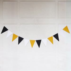 13*18cm חתונה נייר משולש דגל זרי מחרוזת מסיבת נייר באנר - Product Image 3