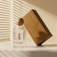 Flacon en verre de 100 ml pour Eau de Parfum Premium, avec capuchon en bois de noyer et atomiseur, ensemble cadeau écologique, 100 pièces offertes - Vente Flash
