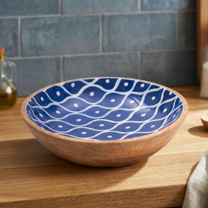 Bol en bois décoratif imprimé de qualité supérieure pour la table à manger et la cuisine - Product Image 2
