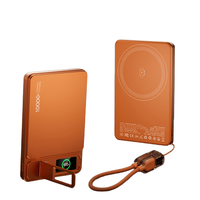 Chargeur sans fil magnétique de haute qualité avec certificat 3C, ultra-fin, grande capacité 10000 mAh, avec support et cordon