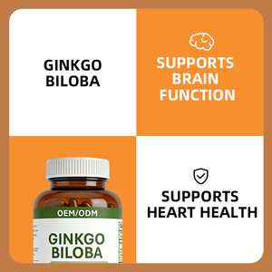 Cápsulas de Ginkgo Biloba con <span class=keywords><strong>Complejo</strong></span> de Vitamina <span class=keywords><strong>B</strong></span> 120 mg por Porción - 60 Cápsulas Suplemento para la Salud del Cerebro y el Corazón OEM Marca Privada - Product Image 4