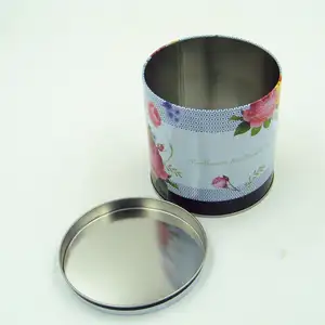 Food Grade Packaging Green Tea Powder Metal Empty Tin Box Can Be Made