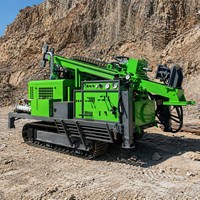 Foreuse rotative sur chenilles entièrement hydraulique à moteur diesel avec pompe à engrenages, profondeur maximale 1600 m pour applications minières et géotechniques