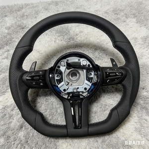 Volant de voiture en cuir en stock pour <span class=keywords><strong>BMW</strong></span> F30 F10 F12 F15 F16 F36 F20 F22 F25 F26 F32 F34 F35 F36 <span class=keywords><strong>E80</strong></span> <span class=keywords><strong>M3</strong></span> M5 E60 E70 E90 E91 - Product Image 4