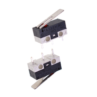 Interrupteur de souris YZC-004 3 broches 1A 125V Mini micro-interrupteur avec levier métallique de 11,5/13,5 mm pour souris