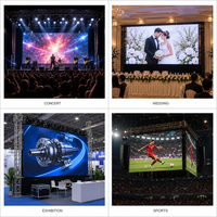 Pantalla LED de Alquiler para Fábrica, 500x500mm P3.91, Video Wall para Escenarios, Conciertos, Bodas, Ferias Comerciales, Panel LED para Interiores y Exteriores