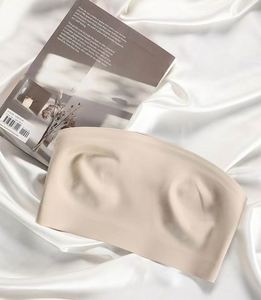 WanBao Custom Design Women's Fitness Sports Bra Fashion Plain Tube Tops Push-up Strapless Bra Everyday <b>Seamless</b> Knitted Weave - Product Image 3