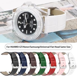 Cinturini per Orologi in Vera <span class=keywords><strong>Pelle</strong></span> di Vacchetta a Sgancio Rapido 12/14/16/18/20/22mm per IWC Uomo <span class=keywords><strong>Donna</strong></span> - Product Image 3